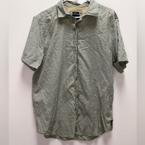 Prana Men's Slim Fit Striped Embroidered Button Down Shirt - Size Large